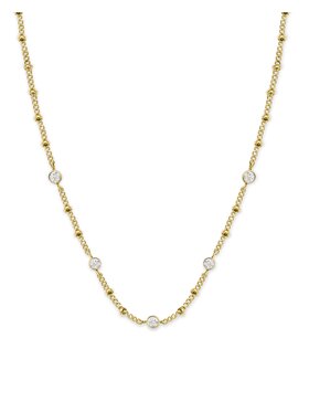Rosefield Rosefield Naszyjnik Multi Crystal Necklace Złoty