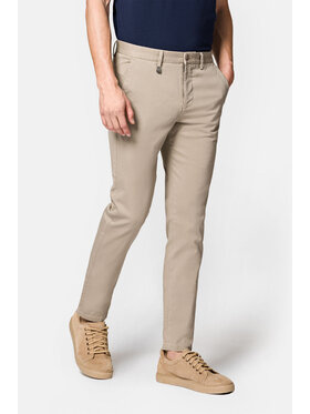 Lancerto Lancerto Spodnie materiałowe Monaco SP082123000003 Beżowy Slim Fit