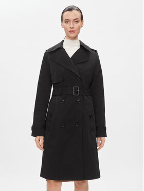 BOSS Boss Тренч Conry 50489115 Чорний Regular Fit