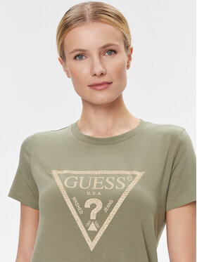 Guess Majica W4RI69 J1314 Zelena Regular Fit