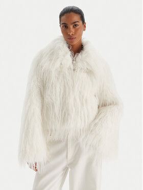 PINKO PINKO Pelliccia 106045 A2ZO Z14 Bianco Regular Fit