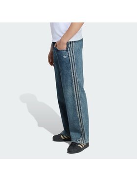 adidas adidas Jeansy 168913 Niebieski jasny Loose Fit
