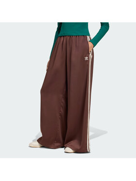 adidas adidas Долнище анцуг adicolor Satin KD2541 Кафяв Wide Leg