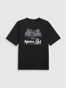 4F 4F T-Shirt APRES SKI Czarny Loose Fit