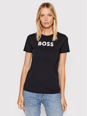 Boss Boss T-Shirt Elogo 7 50472255 Czarny Regular Fit