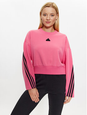 adidas adidas Pulóver Future Icons 3-Stripes Sweatshirt IL3054 Rózsaszín Loose Fit