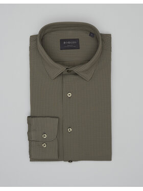 Borgio Borgio Koszula ATELLA Zielony Slim Fit