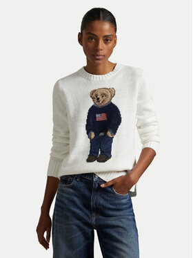 Polo Ralph Lauren Polo Ralph Lauren Sweter 211978359001 Biały Relaxed Fit