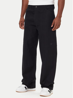 adidas adidas Штани з тканини Utility JY2770 Чорний Regular Fit