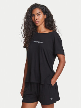 Emporio Armani Emporio Armani T-shirt EW000780 AF12192 UC001 Crna Regular Fit