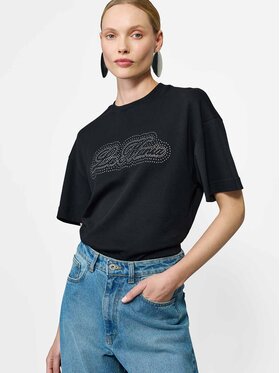 La Mania La Mania T-Shirt AVE Czarny Basic Fit