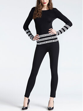 Guess Guess Hlače iz tkanine W93A70 D3P01 Črna Slim Fit
