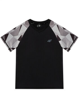 4F 4F T-Shirt HJL21-JTSM014A Czarny Regular Fit
