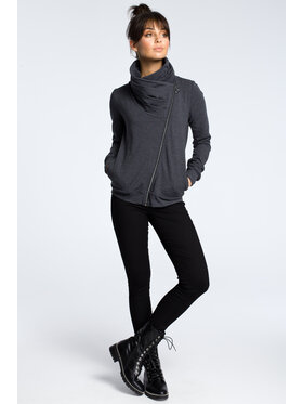 BeWear BeWear Mikina B071 Černé rhodiovaní Regular Fit
