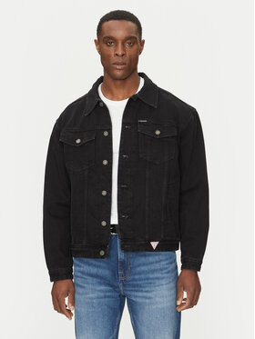 Guess Jeans Guess Jeans Τζιν μπουφάν M4BN38 D5EK2 Μαύρο Regular Fit