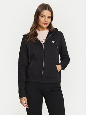 Guess Guess Світшот GJ ZIP HOOD REG MINI W4YQ03 KC811 Чорний Regular Fit