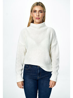 FIGL FIGL Sweter M886 Biały Oversize