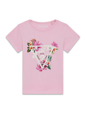 Guess Guess T-Shirt K6GI02 K6YW4 Růžová Regular Fit