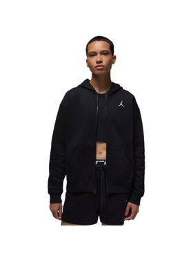 Nike Nike Bluza Brooklyn Fleece Jumpman Full-Zip Czarny Regular Fit