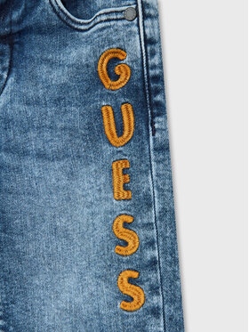 Guess Jeans Kratke Hlače L3GD13 D4GV0 Modra Regular Fit