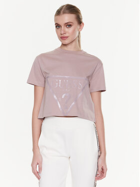 Guess Guess Póló Adele V2YI06 K8HM0 Rózsaszín Boxy Fit