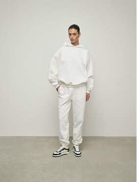 La Mania La Mania Pantaloni di tessuto BLEND CREAM Bianco Classic Fit
