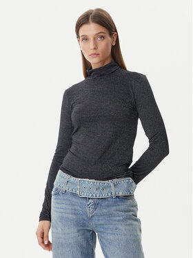 Vero Moda Vero Moda Rollkragenpullover Lava 10334586 Schwarz Loose Fit
