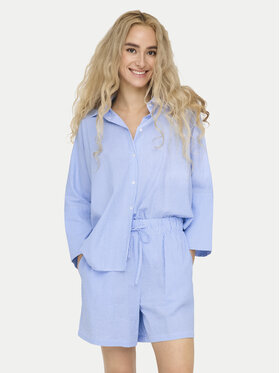 ONLY ONLY Cămașă Augusta 15347661 Albastru Loose Fit