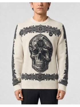 PHILIPP PLEIN PHILIPP PLEIN Maglione 31398 Bianco Regular Fit
