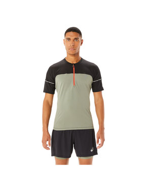 Asics Asics T-Shirt ASICS Fujitrail Top Tee Zielony Slim Fit
