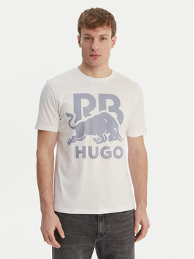 HUGO HUGO T-krekls Dlix_RB 50559696 Balts Regular Fit