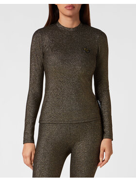 Plein Sport Plein Sport Bluzka 4491 Złoty Regular Fit