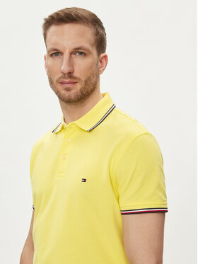 Tommy Hilfiger Polo 1985 MW0MW30750 Žuta Slim Fit