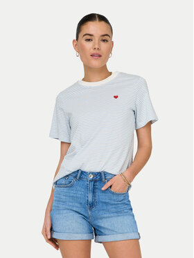 JDY JDY Tricou Pisa 15298612 Albastru celest Regular Fit