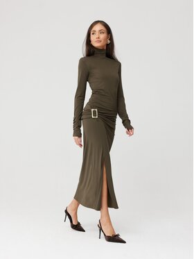 Roco Fashion Roco Fashion Každodenné šaty Leontine Kaki Slim Fit
