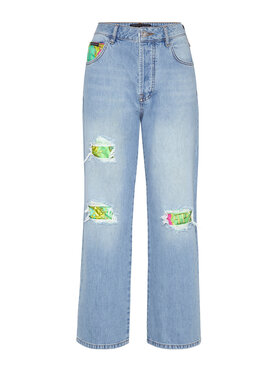 PHILIPP PLEIN PHILIPP PLEIN Jeansy 6475 Světle modrá Loose Fit
