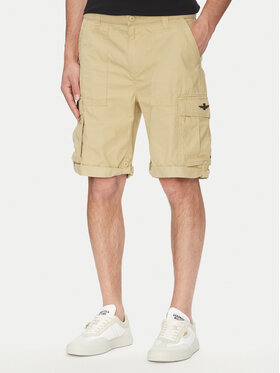 Aeronautica Militare Aeronautica Militare Шорти з тканини 251BE250CT3501 Бежевий Regular Fit