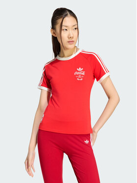 adidas adidas T-Shirt 165581 Czerwony Slim Fit