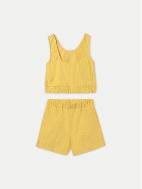 Mayoral Mayoral Komplet top i spodenki 6278 Żółty Regular Fit