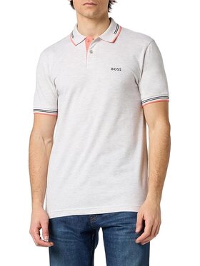 BOSS Boss Polo 50506193-056 Szary Slim Fit