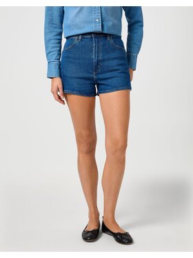Wrangler Wrangler Szorty jeansowe FESTIVAL SHORT Niebieski Slim Fit