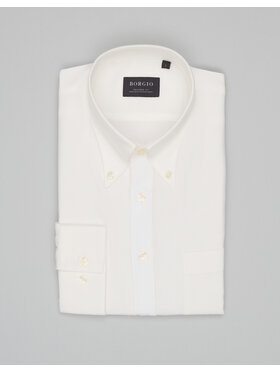 Borgio Borgio Koszula Terrassa 00683 Biały Relaxed Fit