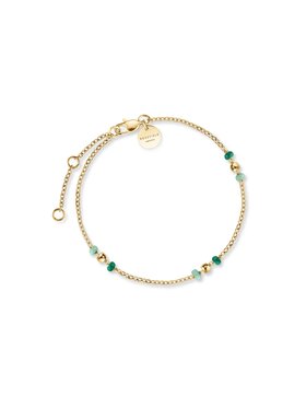 Rosefield Rosefield Bransoletka Emerald Dotted Bracelet Złoty