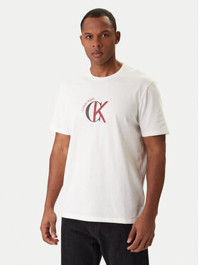 Calvin Klein Jeans Calvin Klein Jeans T-shirt 2Tone Graphic LV14RE829G Bijela Regular Fit