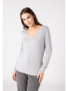 QUIOSQUE QUIOSQUE Bluzka QUIOSQUE 1VL001200 Szary Regular Fit