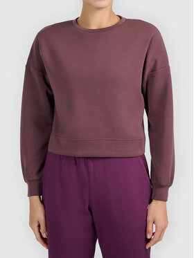 4F 4F Bluza 4FWAW26TSWSF2658-80S Brązowy ciemny Active Fit