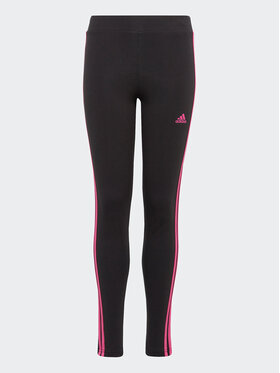 adidas adidas Legingi Essentials 3-Stripes Cotton IC3627 Melns Tight Fit