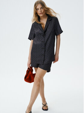 MARI PRETI MARI PRETI Blusa MONOGRAM M Marrone Regular Fit