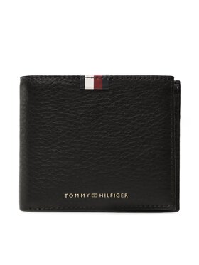 Tommy Hilfiger Tommy Hilfiger Portafoglio grande da uomo Th Prem Le Cc And Coin AM0AM11265 Nero