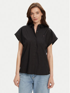 Tommy Hilfiger Tommy Hilfiger Сорочка WW0WW45897 Чорний Relaxed Fit